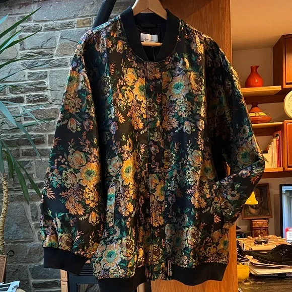 Anthropologie Black Floral Jacket - Picture 3 of 11